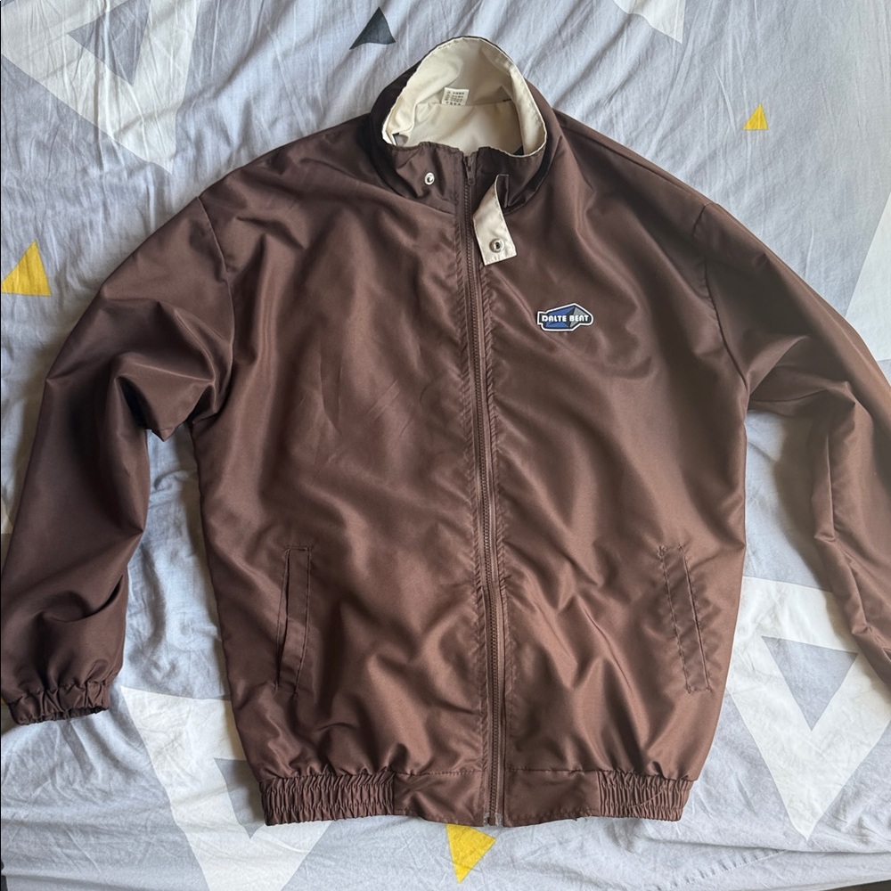 Brown Windbreaker Jacket